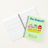 Star Student Niedlich Owls Notizblock (Innenseite)