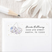 Star Studentenwohnheim Watercolor Disco Balls Rück (Insitu)