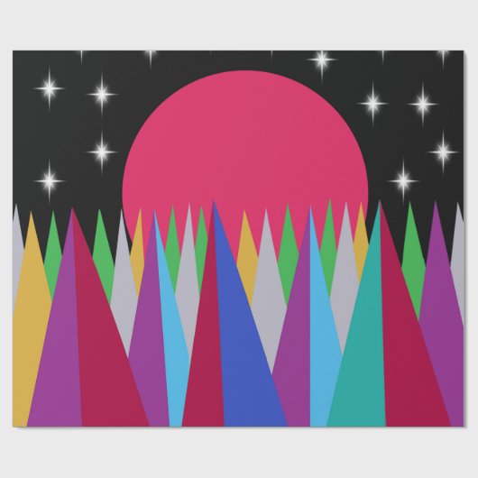 Star Sunset Geschenkpapier (Flach)