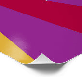 Star Sunset Glossy Poster (Ecke)