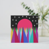 Star Sunset Karte (Stehend Vorderseite)