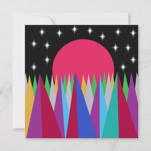 Star Sunset Karte (Vorderseite)