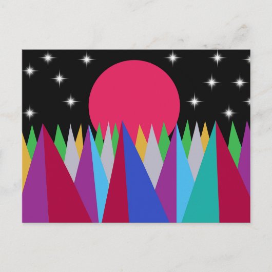 Star Sunset Postkarte (Vorderseite)