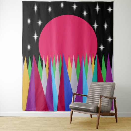 Star Sunset Tapestry Wandteppich (Beispiel)
