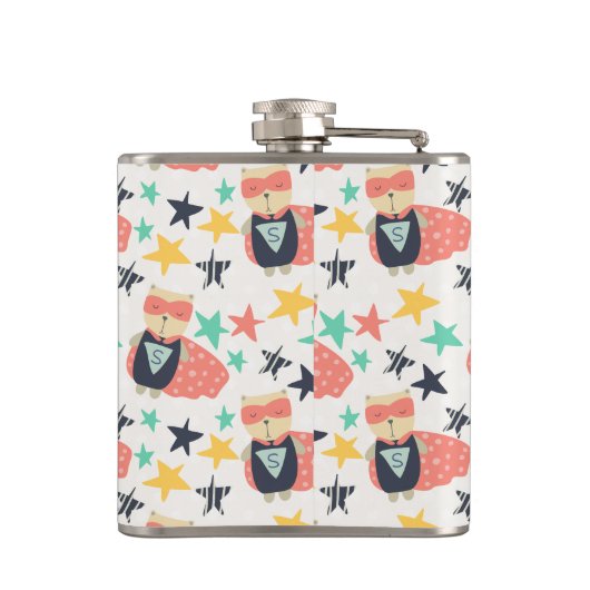 Star Super Hero Flachmann (Rückseite)