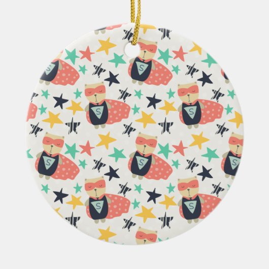 Star Super Hero Keramik Ornament (Vorne)