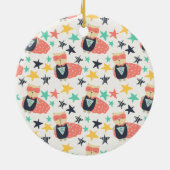 Star Super Hero Keramik Ornament (Hinten)