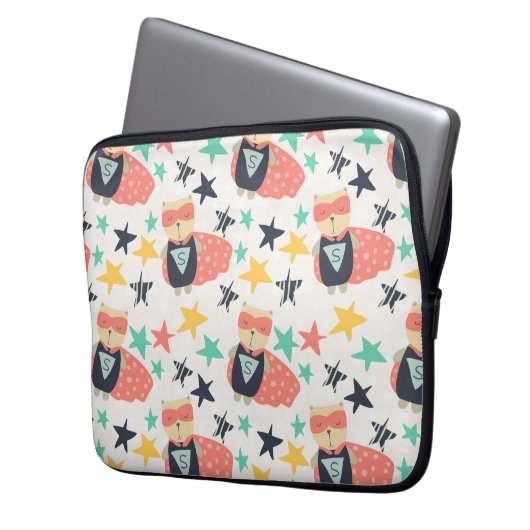 Star Super Hero Laptopschutzhülle (Vorderseite Links)