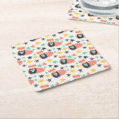 Star Super Hero Rechteckiger Pappuntersetzer (angewinkelt)