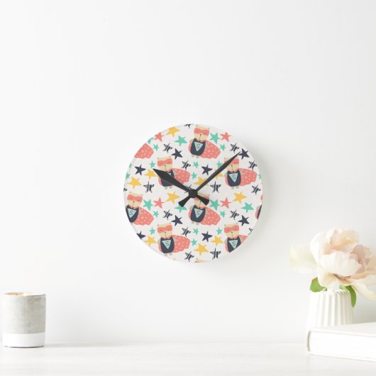 Star Super Hero Runde Wanduhr (Zuhause)