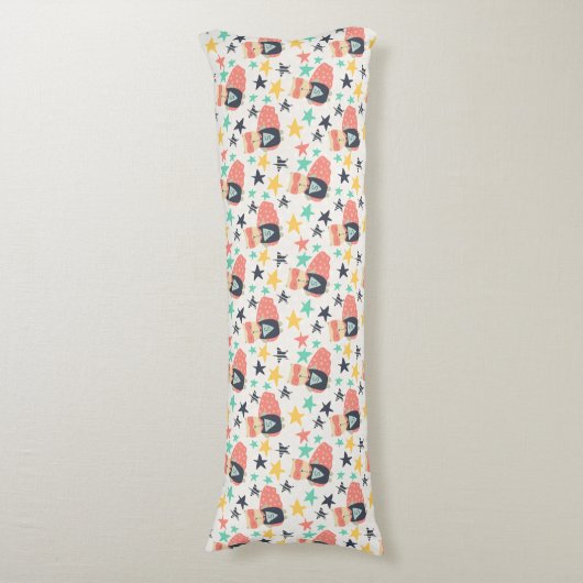 Star Super Hero Seitenschläferkissen (Vorderseite Vertikal)