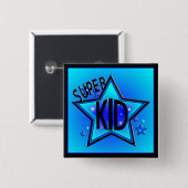 Star Super Kid Blue Button (Vorne & Hinten)