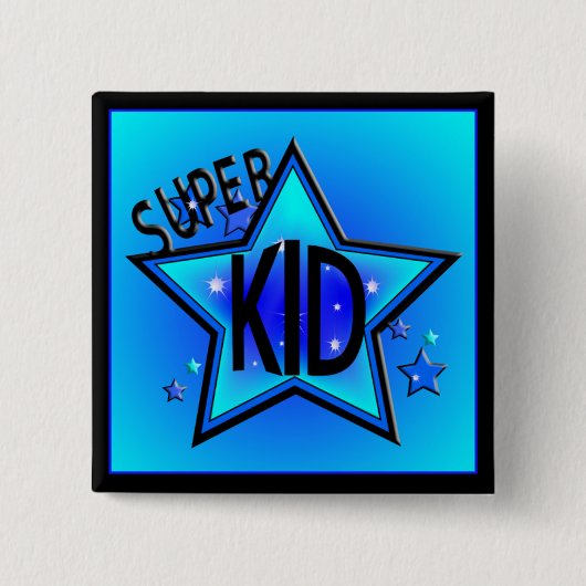 Star Super Kid Blue Button (Vorderseite)