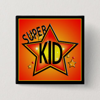 Star Super Kid Button