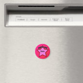 Star Super Kid Name Rosa Custom Small Magnet (In Situ (Geschirrspüler))