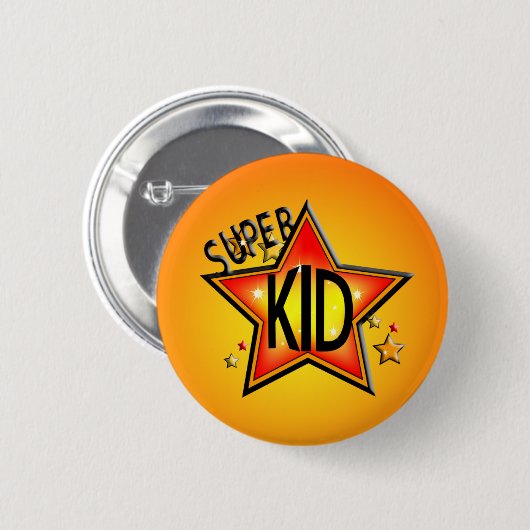 Star Super Kid Round Button (Vorne & Hinten)