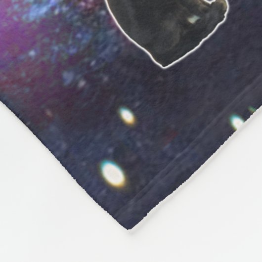 Star Surfer Cat Chili Pepper Fleecedecke (Ecke)