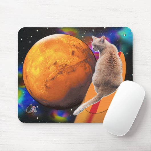 Star Surfer Cat Chili Pepper Mousepad (Mit Mouse)