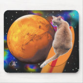 Star Surfer Cat Chili Pepper Mousepad (Vorne)