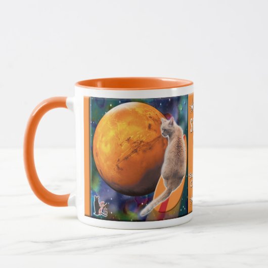 Star Surfer Cat Chili Pepper Tasse (Links)