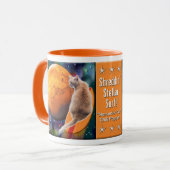 Star Surfer Cat Chili Pepper Tasse (Vorderseite Links)