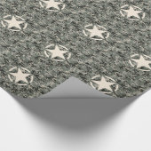 Star Symbol Pixel Digital Camouflage Geschenkpapier (Ecke)