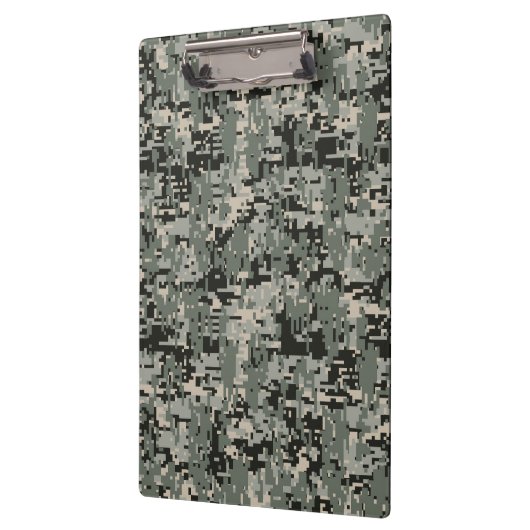 Star Symbol Pixel Digital Camouflage Klemmbrett (Links)