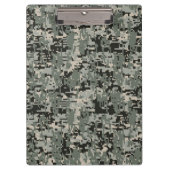 Star Symbol Pixel Digital Camouflage Klemmbrett (Vorderseite)