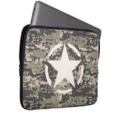 Star Symbol Pixel Digital Camouflage Laptopschutzhülle (Vorne Rechts)