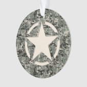 Star Symbol Pixel Digital Camouflage Ornament (Vorderseite)