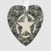 Star Symbol Pixel Digital Camouflage Ornament (Vorderseite)