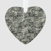 Star Symbol Pixel Digital Camouflage Ornament (Rückseite)