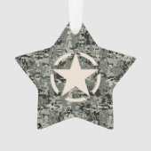Star Symbol Pixel Digital Camouflage Ornament (Vorderseite)