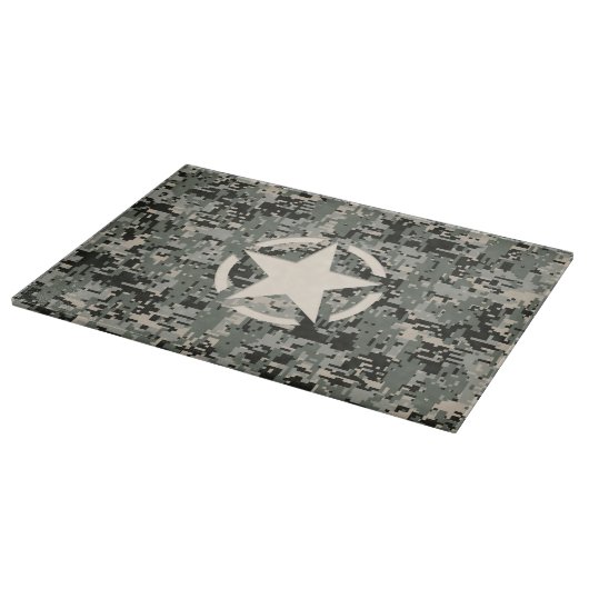 Star Symbol Pixel Digital Camouflage Schneidebrett (Ecke)