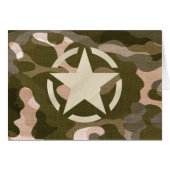 Star-Tag im Burlap-Camouflage-Stil (Vorderseite (Horizontal))