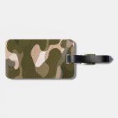 Star-Tag im Burlap-Camouflage-Stil Gepäckanhänger (Rückseite horizontal)