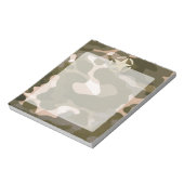 Star-Tag im Burlap-Camouflage-Stil Notizblock (Rotiert)