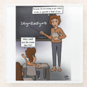 Star Teacher Glass Untersetzer (Vorderseite)