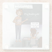 Star Teacher Glass Untersetzer (Rückseite)