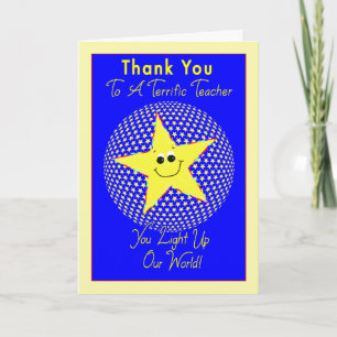 Star Teacher Vielen Dank aus der Klasse Dankeskarte