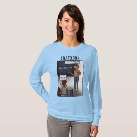 Star Teacher Women's Long Sleeved T - Shirt (Vorne ganz)