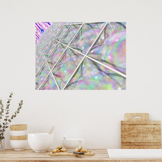 Star Tetra Bubble Grid Poster (Küche)