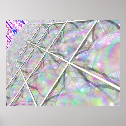 Star Tetra Bubble Grid Poster (Vorne)