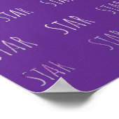 Star Text Poster für Niedliche Aufnahmen in jedem  (Ecke)