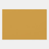 Star Tiles Muster in dunklem Senf und Creme Geschenkpapier Set (Vorderseite 3)