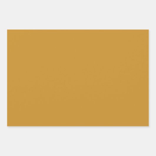 Star Tiles Muster in dunklem Senf und Creme Geschenkpapier Set (Vorderseite 3)