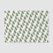 Star-topped Christmas Trees and Gifts Pattern Seidenpapier (Vorderseite)