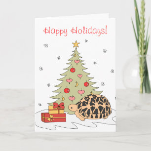 Star Tortoise Weihnachtskarte (Weihnachtsbaum) Feiertagskarte