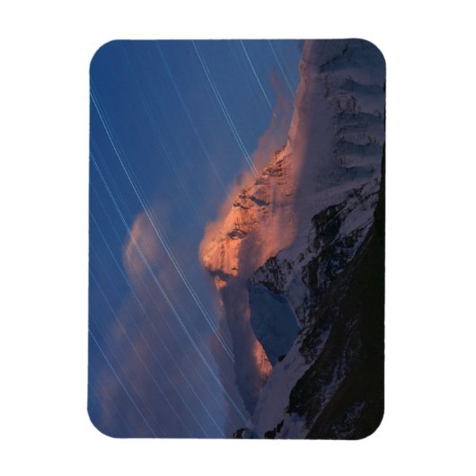 Star Trail | Mount Everest Tibet, China Magnet (Vertikal)