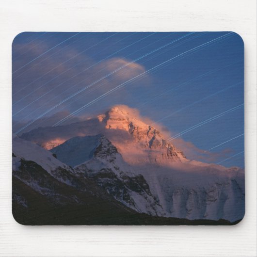 Star Trail | Mount Everest Tibet, China Mousepad (Vorne)